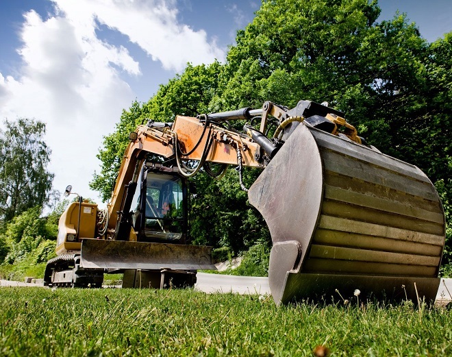 Leroy's earthmoving machinery at work